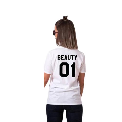 Funny couple shirts his beauty her beast