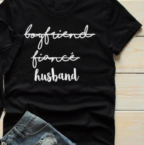Bride and groom t shirts funny