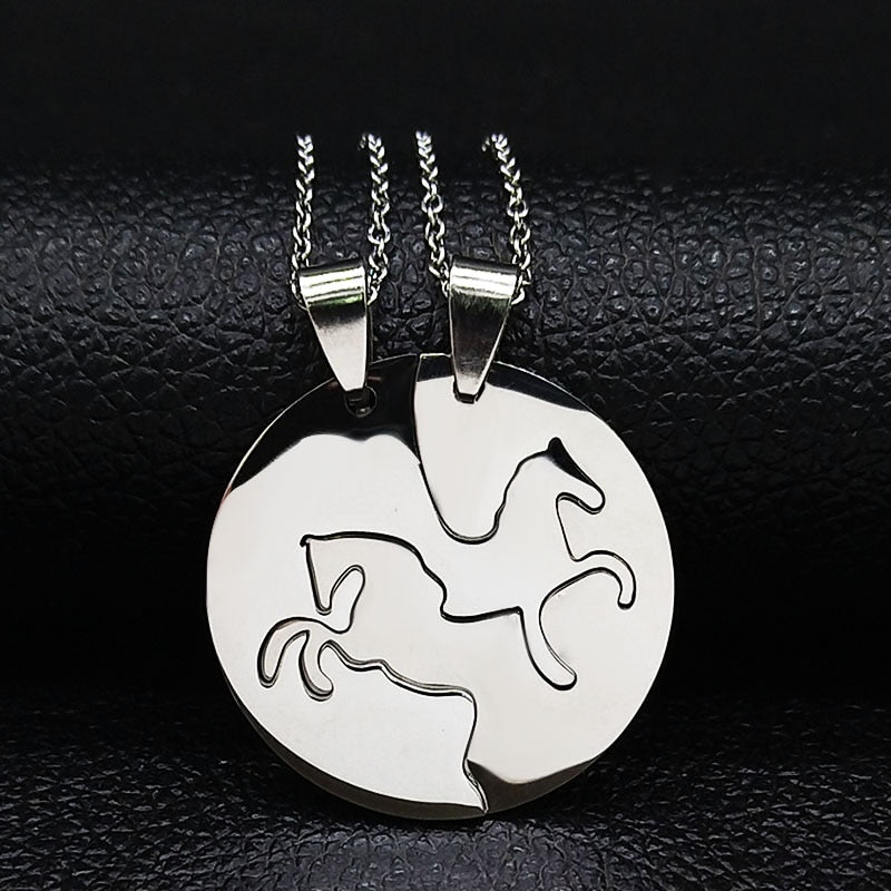 Couple Horse Necklaces
