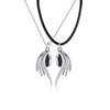 Stainless Steel Necklace for Couple Devil Wings