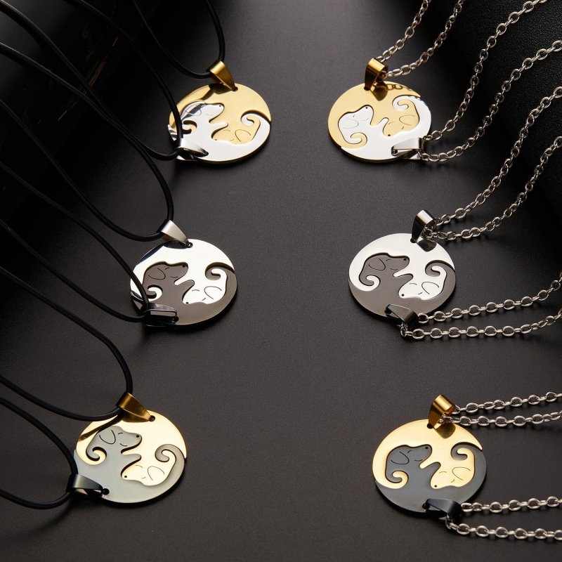 Dog Necklace for Couples