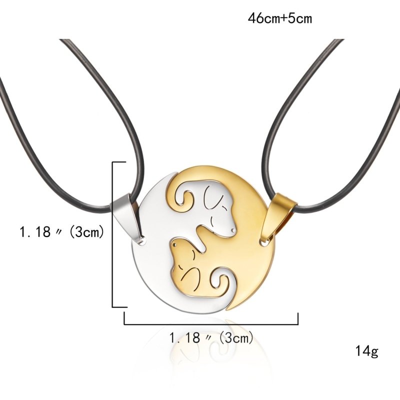 Dog Necklace for Couples