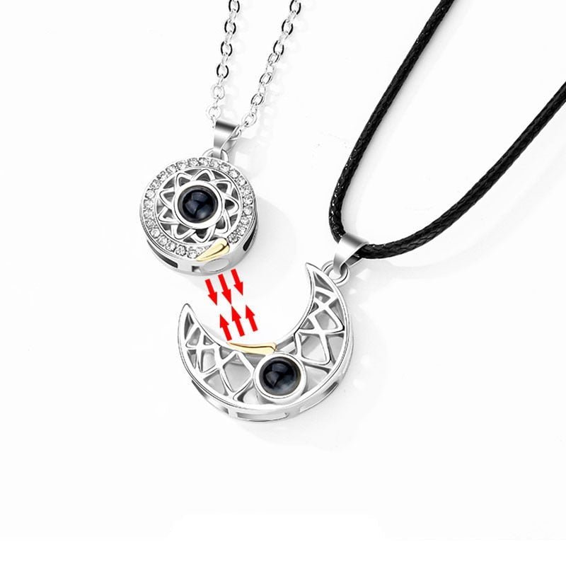 100 Languages I Love You Projection Couples Necklace