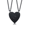 Black Heart Love Necklaces for Couples