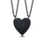 Black Heart Love Necklaces for Couples