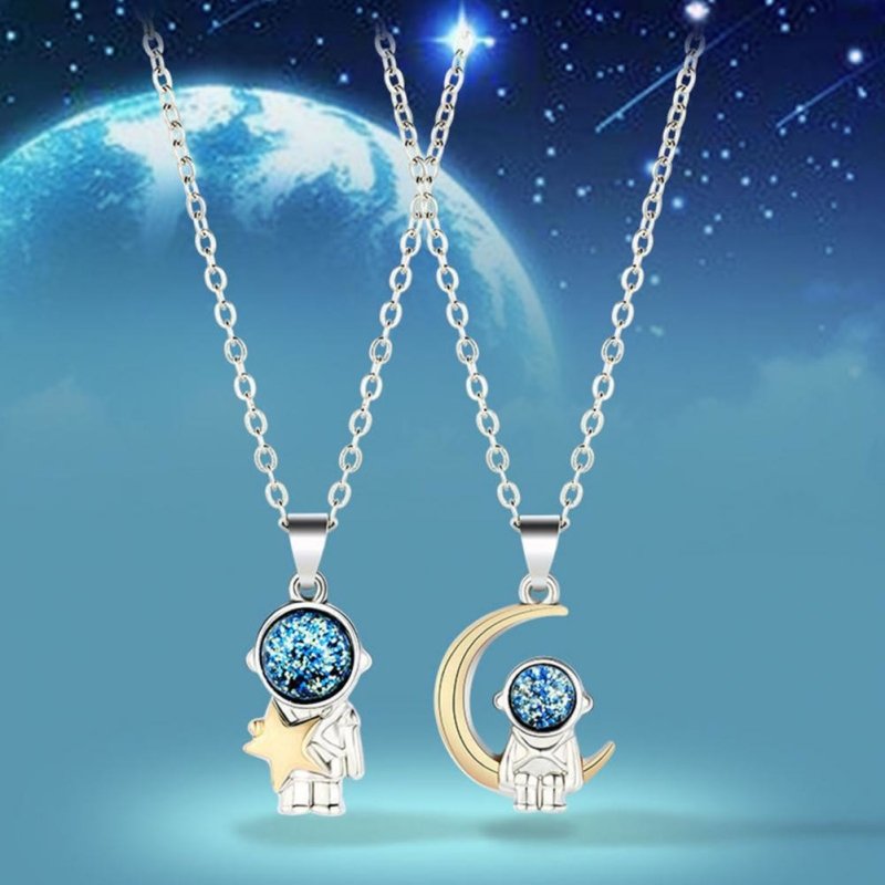 Astronaut Cute Matching Necklace