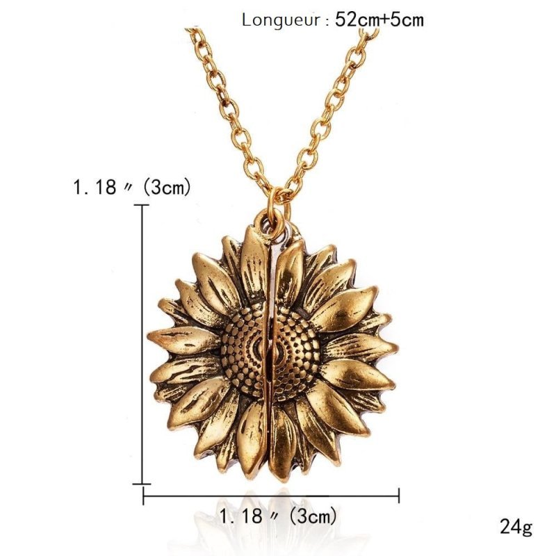 You are My Sunshine Flower Necklace