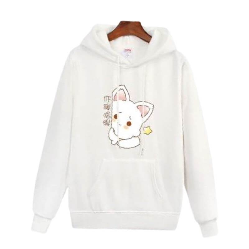 Couple Hoodies Asian Cats - S / Her - Hoodies