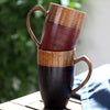 Wooden Couple Coffee Cup