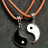 Couple Necklaces Yin Yang - Brown - Necklaces