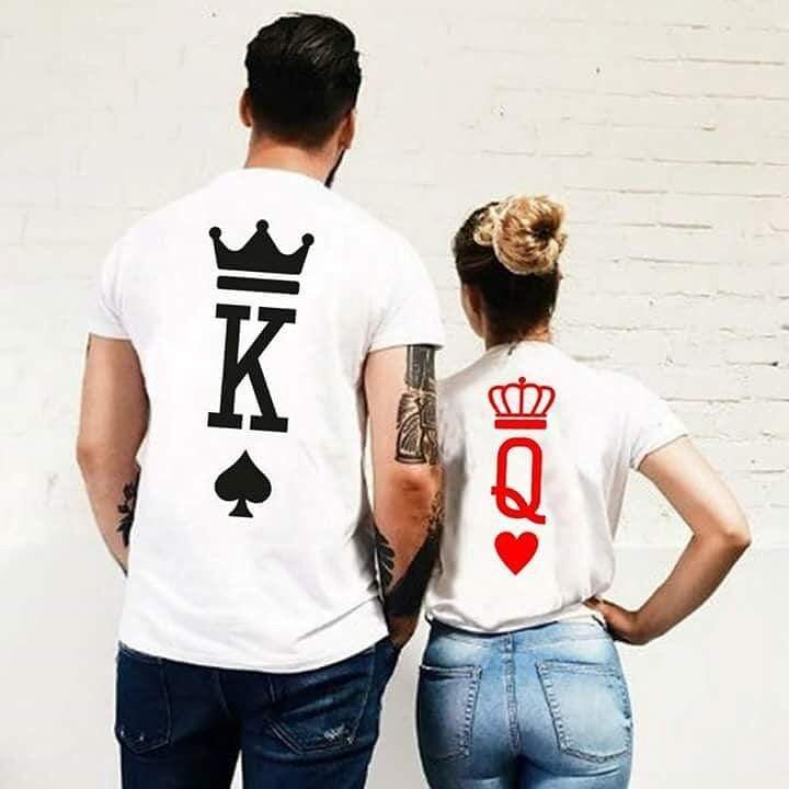 King and queen t shirts for couples