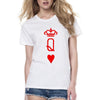 Couple T-shirts King and Queen Symbols - Her / S - Shirt