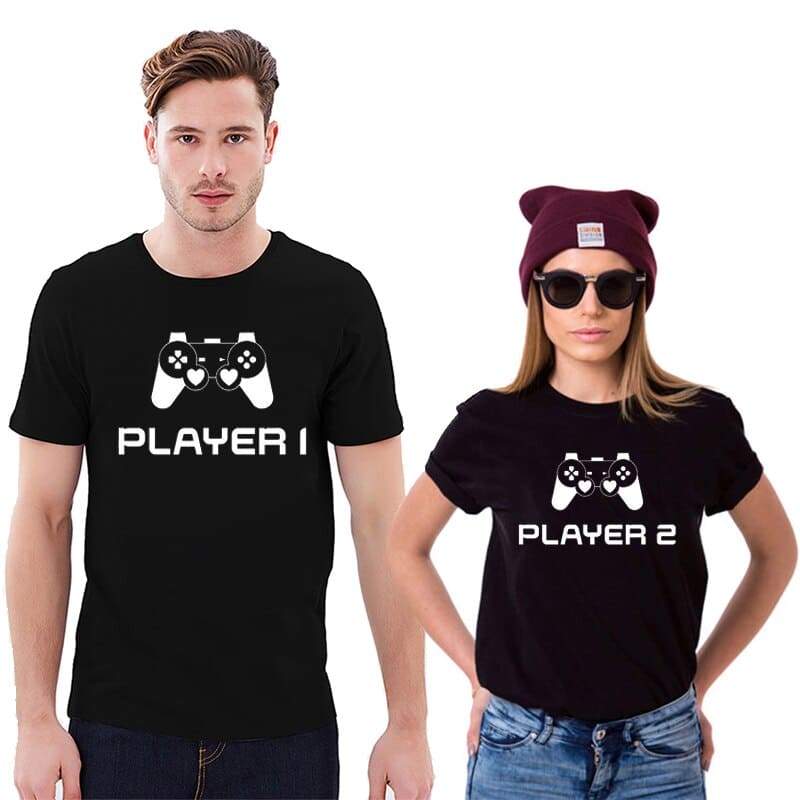 Gamer couple shirts