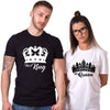 King and queen crown couple shirts