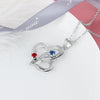 Couples Birthstone Necklace - Couple Necklaces