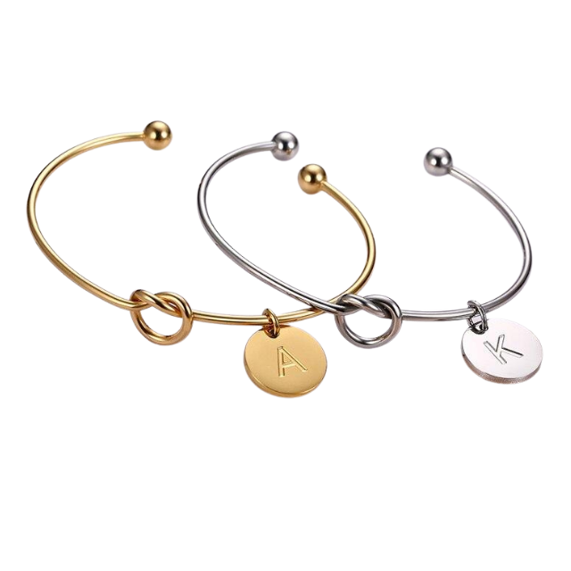 Bracelet with 2025 couples initials