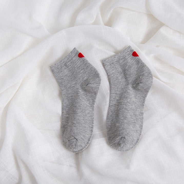 Heart couple socks