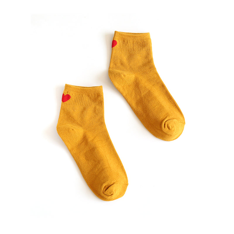 Heart couple socks