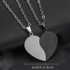 Couple Necklaces Heart Titanium