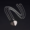 Couple Necklaces Heart Titanium
