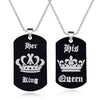 King and queen necklaces