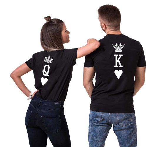 King and queen couple shirts