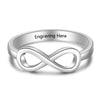 Infinity Couple Ring Engraved - Couple Ring