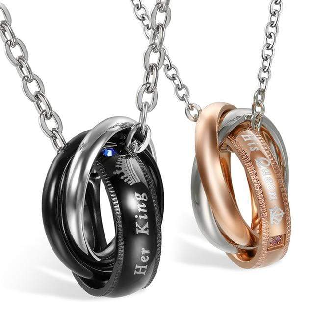 Promise Of Love Couple Matching Necklace [Piyera Silver]