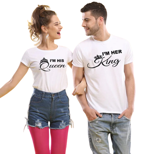 King and queen matching shirts