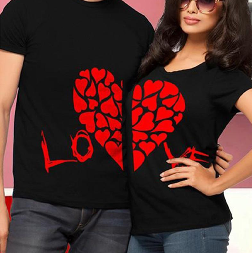 Cute matching couple shirts