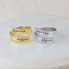 Name Engraved Couple Rings - Couple Ring