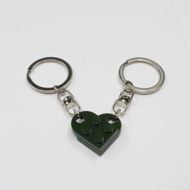 Lego Heart Keychain for Two