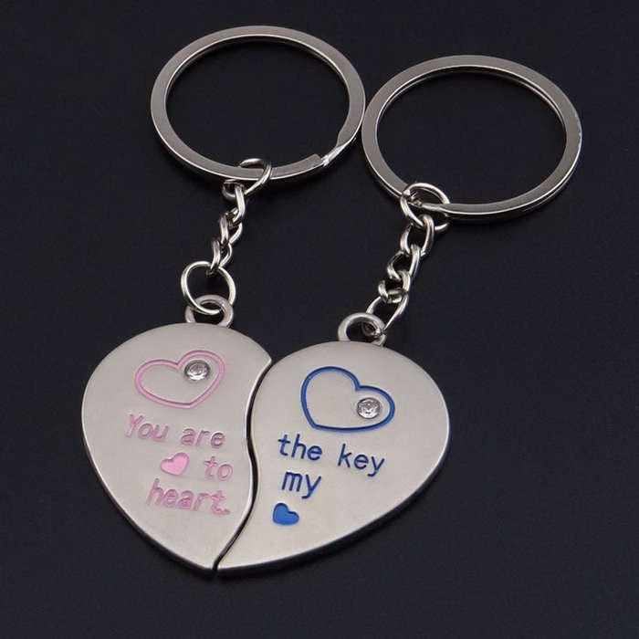 The Key to My Heart Keychain Set 