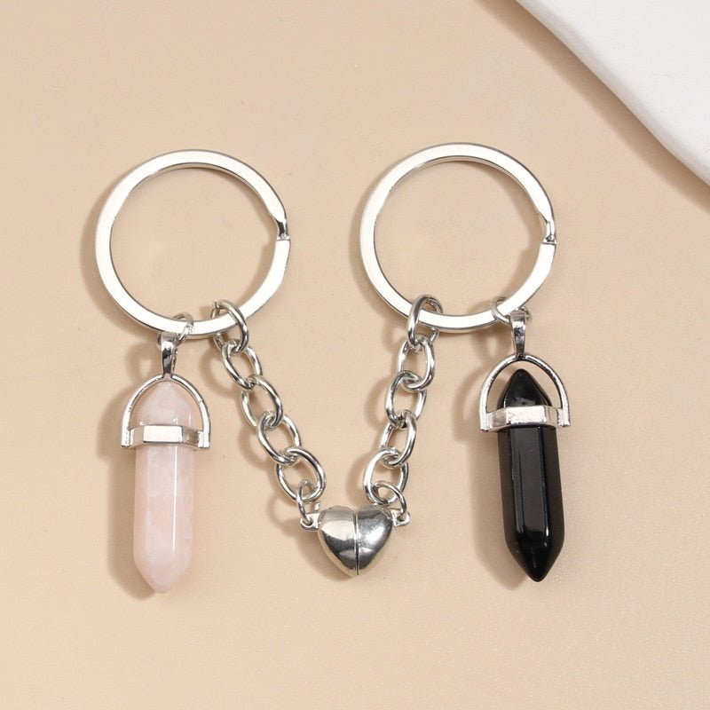 Magnetic Keychain for Couples | My Couple Goal Pink