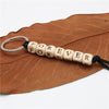 Wood Bead Keychain