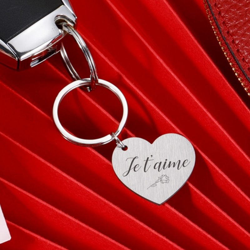 Je t&#39;aime Keychain for Couples