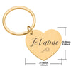 Je t&#39;aime Keychain for Couples