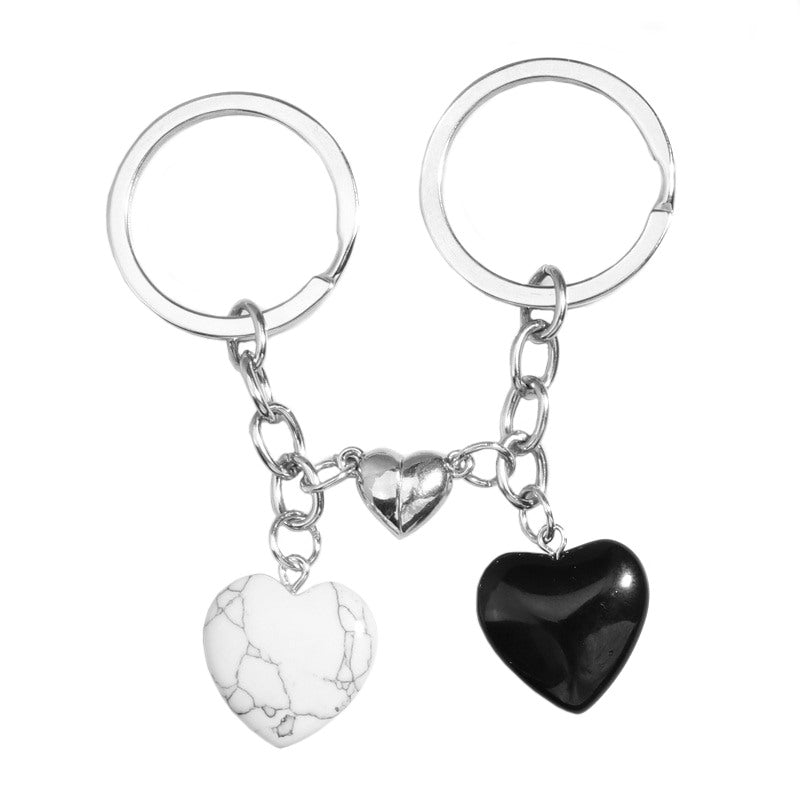 Magnetic Heart Keychain
