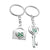 Four Leaf Clover Key Ring for Couples