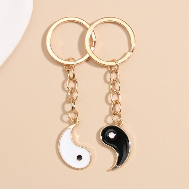 Yin Yang Couple Keychain