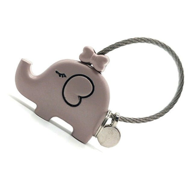 Elephant Couple Keychain