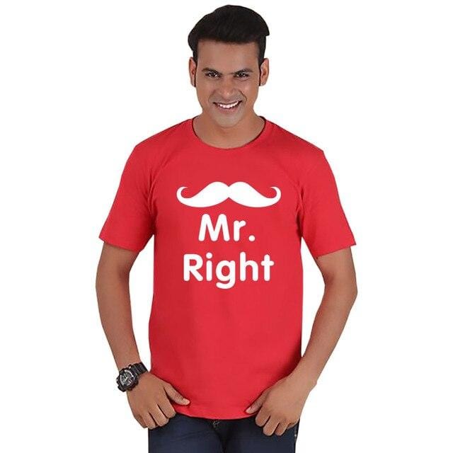 Always right t shirt for couples