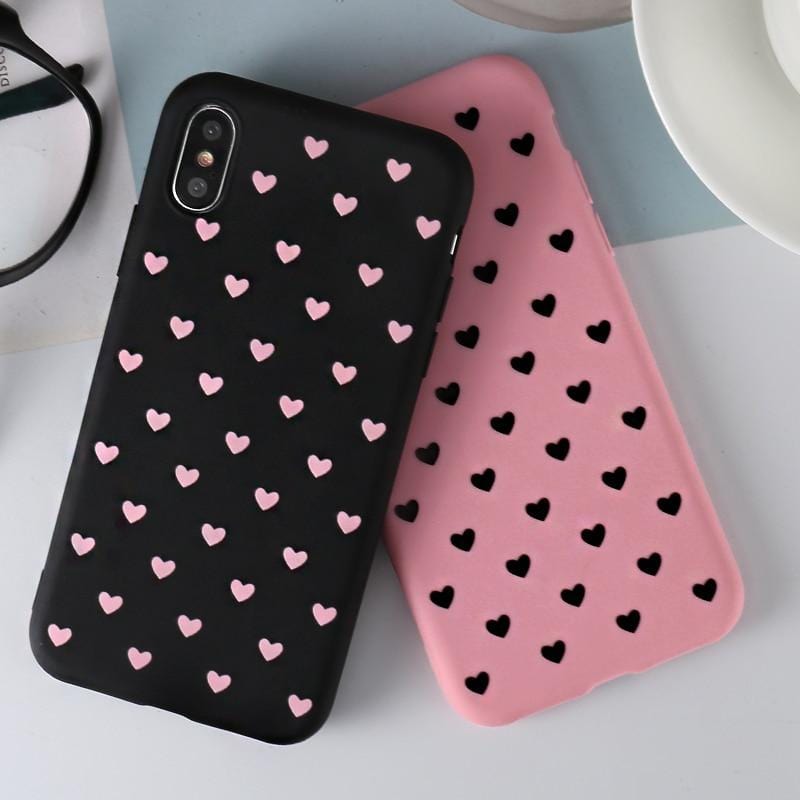 Heart couple phone case