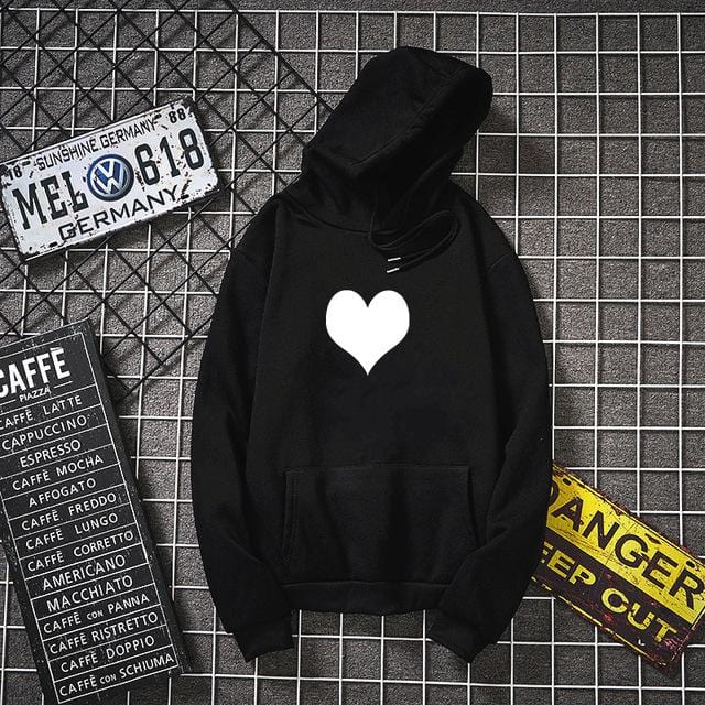 Couple hoodies Red heart