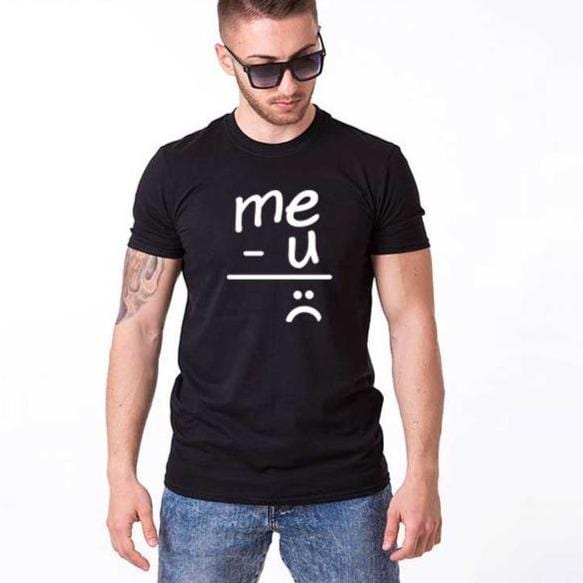 Funny couple shirts Me + You = Love