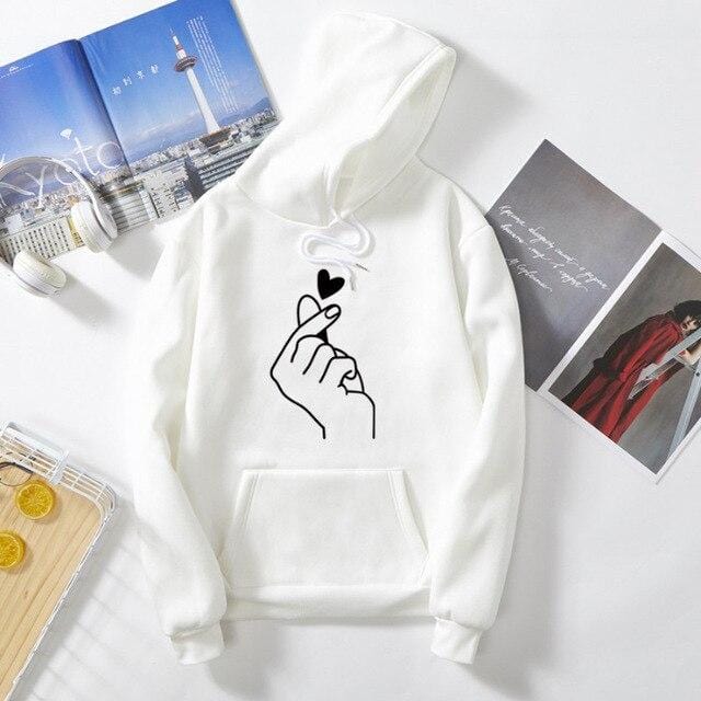 Couple hoodies heart love