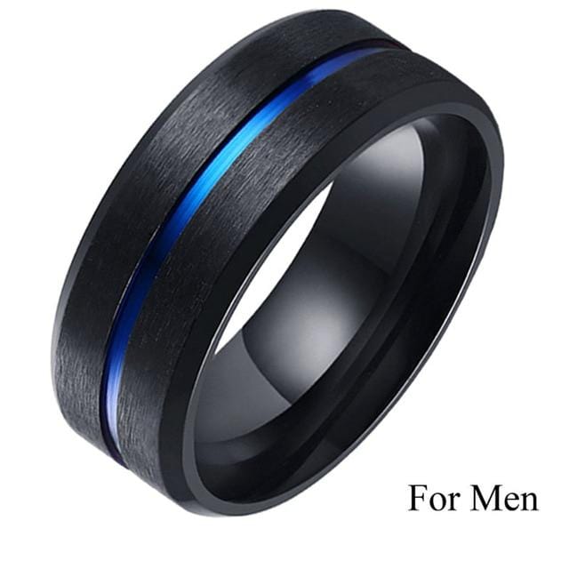 Blue couple rings