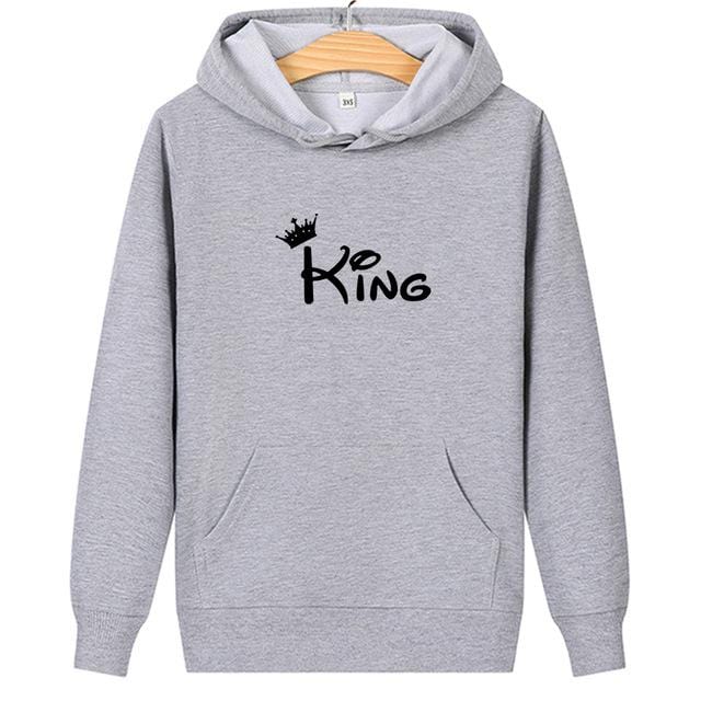 King and queen couple hoodies