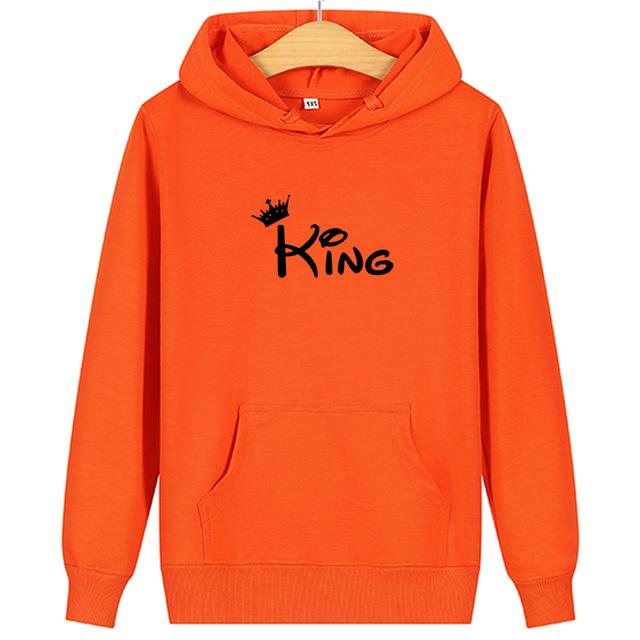 King and queen couple hoodies