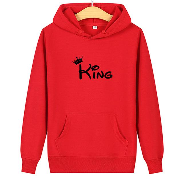 King and queen couple hoodies